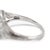 Metal Antique Art Deco Platinum 0.97ctw Marquise Diamond Halo Emerald Engagement Ring, Size 5 For Sale - Image 7 of 9