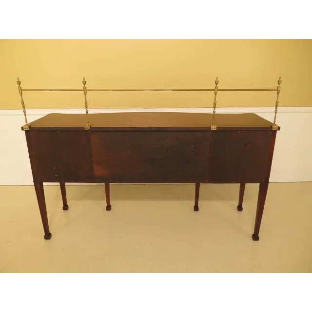 Old Colony Federal Mahogany Sideboard W. Gallery For Sale - Image 11 of 13