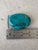 Mid-Century Modern Vintage Solid Turquoise Belt Buckle For Sale - Image 3 of 5