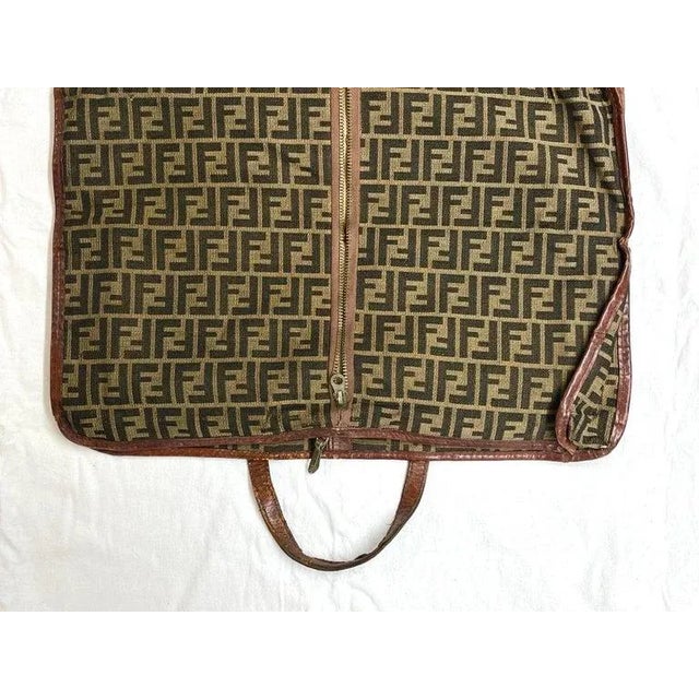 Textile Rare Vintage Fendi Zucca Monogram For Sale - Image 7 of 12