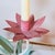 Vintage Tole Lotus Flower 2-Arm Candelabra For Sale - Image 4 of 7