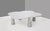 1980s White Carrara Marble Eros Quadrifoglio Coffee Table by Angelo Mangiarotti for Skipper, 1990s For Sale - Image 5 of 5