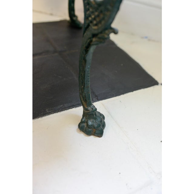 Verdigris 3-Tier Wrought Iron Claw Footed Plant or Pot Stand For Sale In Washington DC - Image 6 of 11