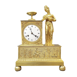 Empire Pendule Breastfeeding Mother with Child, France, 1810s