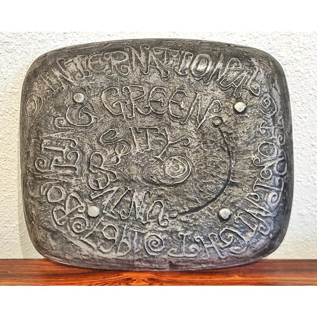 Donald Drumm Abstract Sand-Cast Aluminum Platter by Donald Drumm For Sale - Image 4 of 8