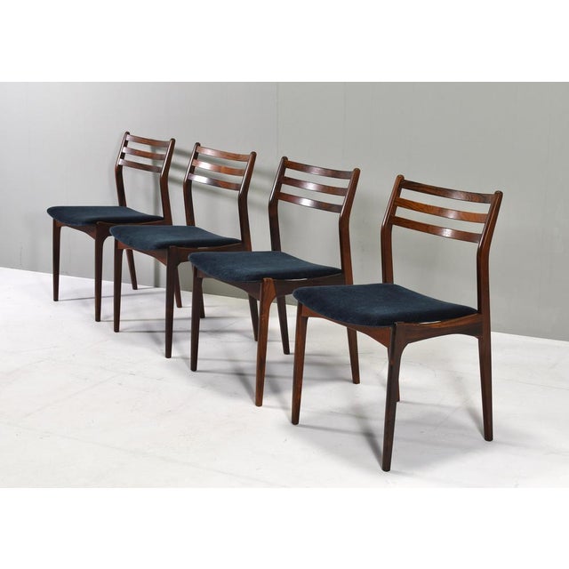 Wood Scandinavian Danish Dining Chairs by Johannes Andersen, Denmark, 1960s, Set of 4 For Sale - Image 7 of 18