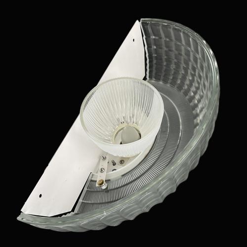 Art Deco Glass Wall Lamps from Holophane France, 1940s For Sale - Image 6 of 14