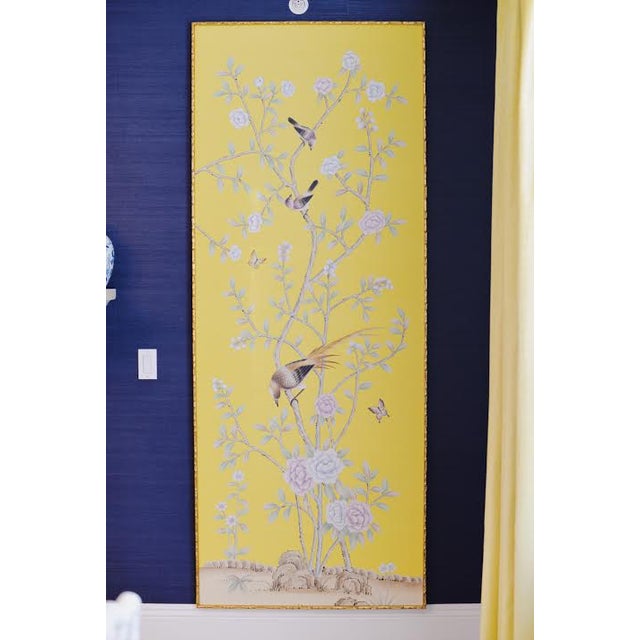 Hand Painted Chinoiserie Wallpaper Panels Chairish