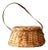 Vintage Wicker Carrying Basket For Sale