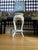 1980s Chinoiserie Mother-of-Pearl Inlaid Tall Stool or Side Table With Glass Top, 25" For Sale - Image 9 of 17