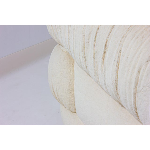 Italian Lounge Chairs in Cream Coloured Fabric, 1970s, Set of 2 For Sale - Image 11 of 16