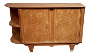 Vintage Art Deco Marquetry Sideboard by Jules Leleu, 1920s