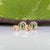 Metal 1.6Ct Zambian Emerald Solitaire Stud Earrings in Solid 14k Gold, Bezel Set 6mm For Sale - Image 7 of 7