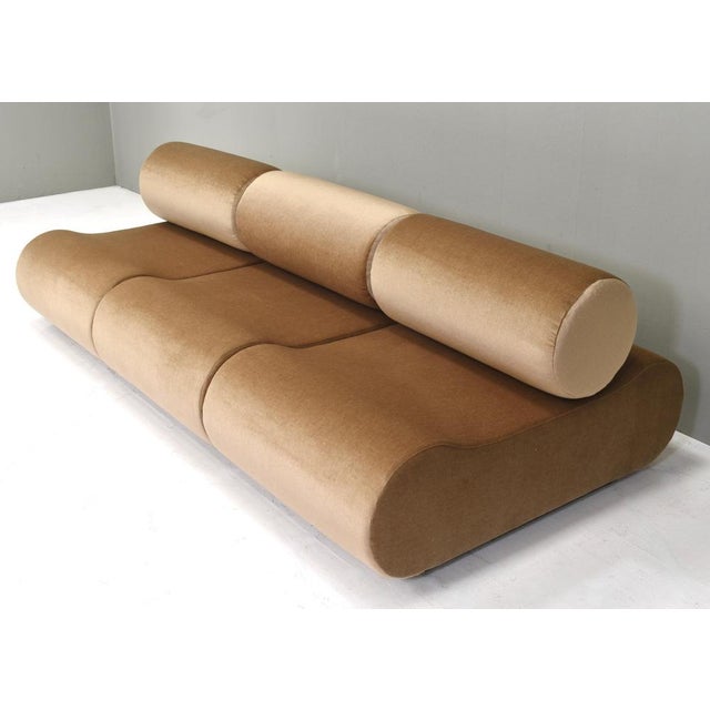 Corbi Sofa for Cor in New Mohair Upholstery by Klaus Uredat for Cor, Germany, 1969, Set of 3 For Sale - Image 11 of 18