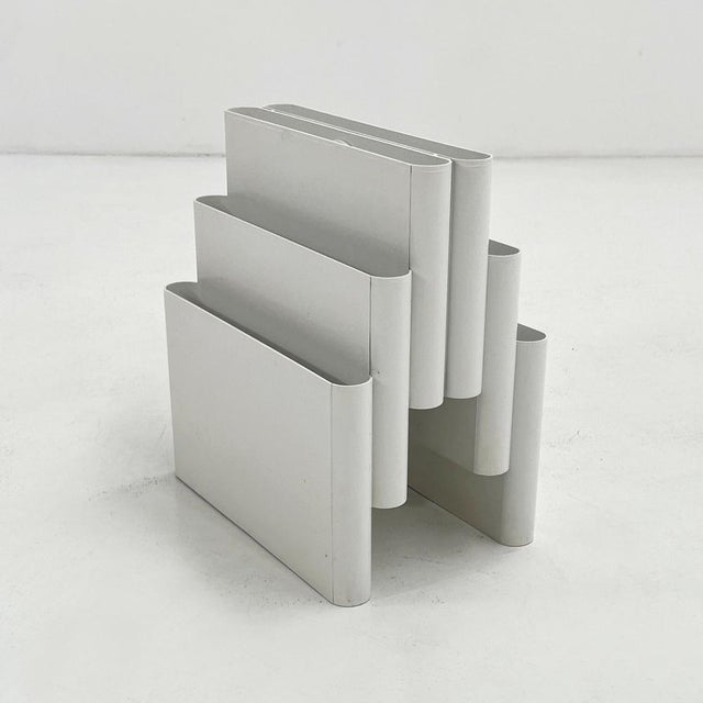 White Magazine Rack by Giotto Stoppino for Kartell, 1970s For Sale - Image 6 of 6