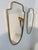 Vintage Hollywood Regency Brass Beaded Wall Mirror For Sale - Image 9 of 10