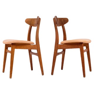 Set of Mid-Century Danish CH30 Dining Chairs by Hans J. Wegner for Carl Hansen & Søn, 1960s For Sale
