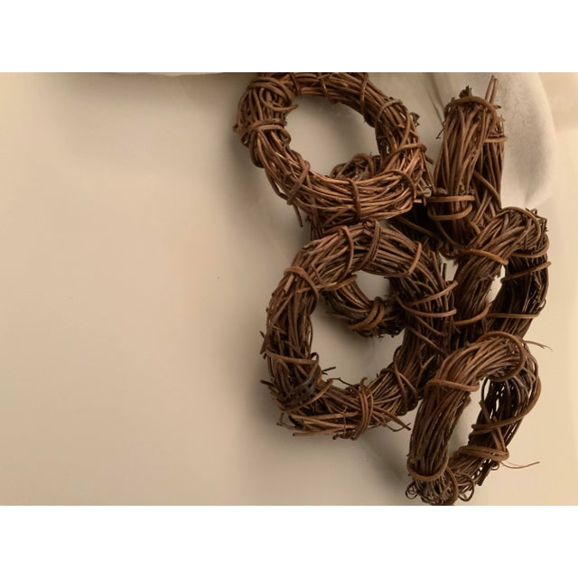 Brown Vintage Grapevine Napkin Rings - Set of 10 For Sale - Image 8 of 9