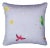 Paule Marrot Feathers Pillow Cover in Grey For Sale