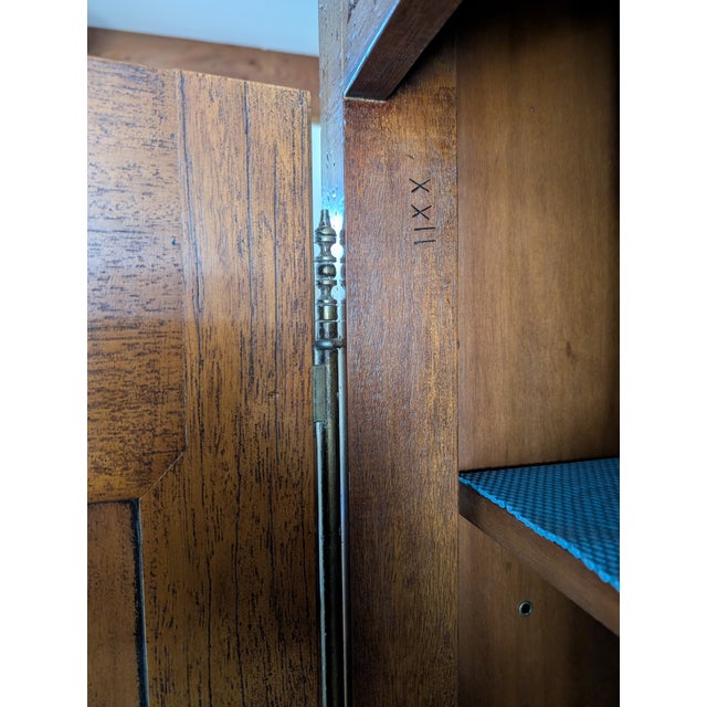 Sienna 1990s Large Italian Hand-Crafted Armoire – Solid Walnut/Cherry For Sale - Image 8 of 9