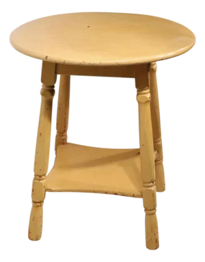 Shabby Chic Rustic Farmhouse Painted Side Table Stand C. 1930/40's
