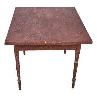 Antique Sheraton Pine Tavern Table – Late 17th/Early 1800s For Sale