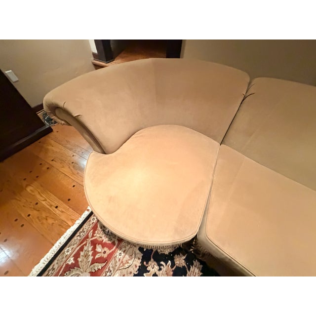 Transitional Taylor King Sectional Sofa With Contrasting Back and Throw Pillows For Sale - Image 13 of 16