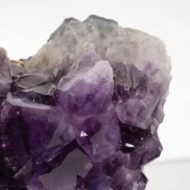 Early 21st Century Single Natural Amethyst Fragment Table Lamp For Sale - Image 10 of 12