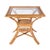 Coastal Antigua 34.25 in. W Square Rattan Glass Top Dining Table, Natural Rattan For Sale - Image 3 of 8