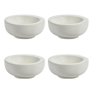 Modica 4.5" Soft Organic Shape Ceramic Bowls, Set of 4 For Sale