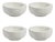 Modica 4.5" Soft Organic Shape Ceramic Bowls, Set of 4 For Sale