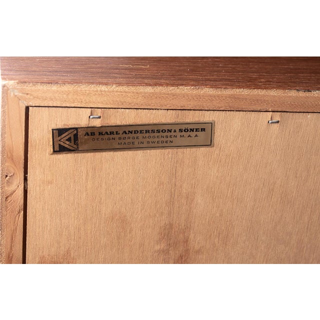 Danish Teak Bookcase by Borge Mogensen for Karl Andersson & Söner, 1960s For Sale - Image 12 of 13