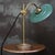 Mid-Century Modern French Petrol Enamel Brass Desk Light For Sale - Image 3 of 8