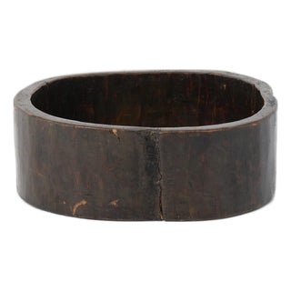 Antique Wooden Hollowed Out Tree Trunk Planter, 1950s For Sale