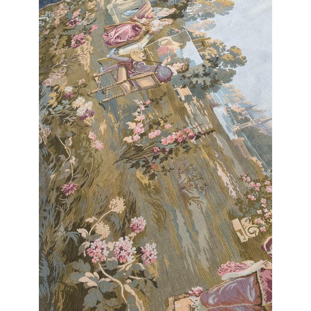 Aubusson Style Jacquard Tapestry, 1960s For Sale - Image 16 of 18