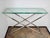 Silver Modern Console Table in Chrome and Glass, 1990s For Sale - Image 8 of 9