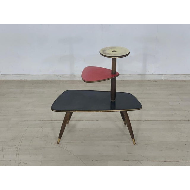 Wood Vintage Side Table, 1960s For Sale - Image 7 of 8