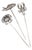 Seafood Decorative Skewers, Set of 3 For Sale