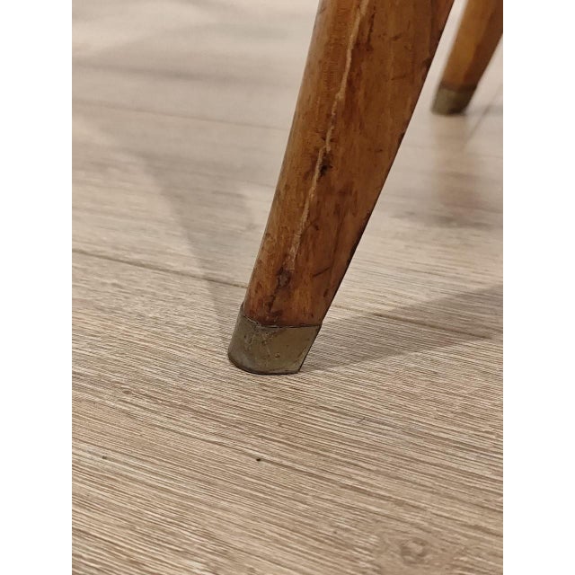 Wood Vintage Italian Chairs in Walnut, 1940s, Set of 4 For Sale - Image 7 of 10
