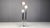 Gray Space Age Chromed and Glass Floor Lamp, 1970s For Sale - Image 8 of 10
