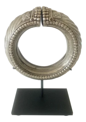 African Currency Bracelet on Custom Mount