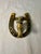 Vintage, English Brass Horse and Horseshoe Doorknocker For Sale - Image 9 of 13