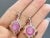 Bochic "Orient" Vintage Pink Ruby & Blue Topaz Earrings - 18K Gold & Silver For Sale - Image 16 of 18