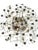Early filigree maison baguès flush mount lamp can also be used as a wall lamp numerous crystal flowers france 1920 - 1930...
