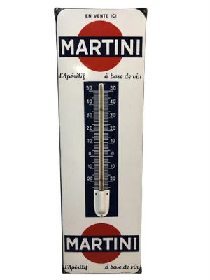 Enamel Martini Thermometer from Vox, 1950s