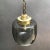 Mid-Century Modern Smoked Glass and Brass Lantern Pendant Light For Sale - Image 3 of 6