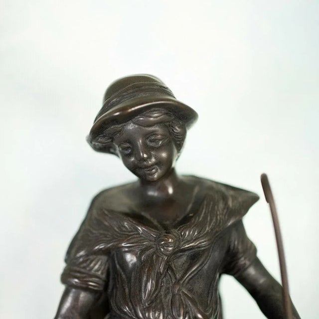 Bronze Statue of Fisherman, 1900s For Sale - Image 5 of 9