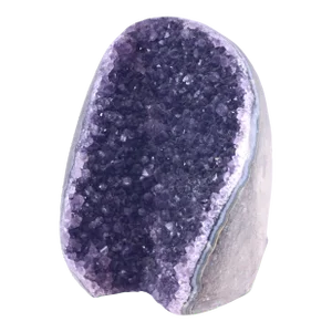 Natural Amethyst Druzy Crystal Tower