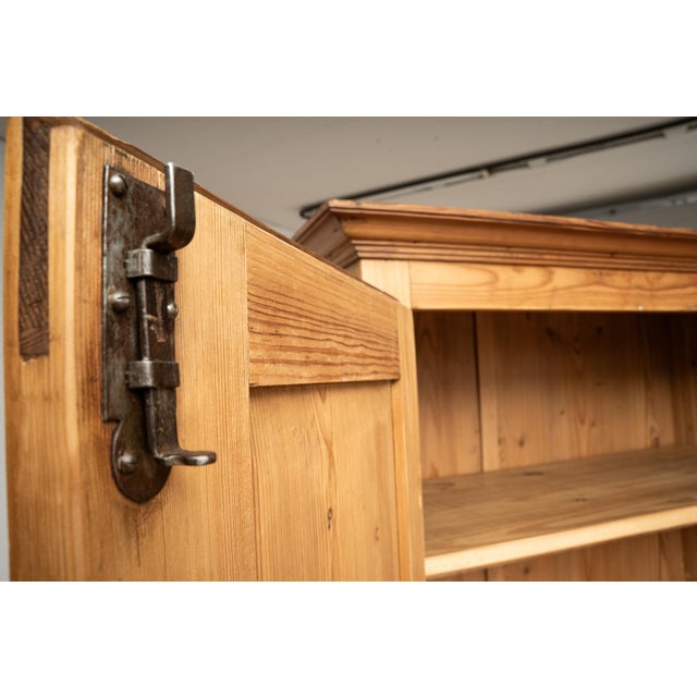 Antique Late 19th Century German Pine Wardrobe with Hanging Rail and Shelf For Sale - Image 11 of 13