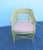 Mid 20th Century Regency Faux Bamboo Yellow Chair For Sale - Image 4 of 8